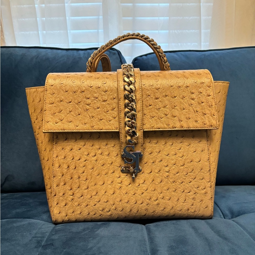 Sassy Jones tan leather bag